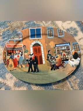 Tuscan Storefronts by Guy Buffet, Serving dish and plates